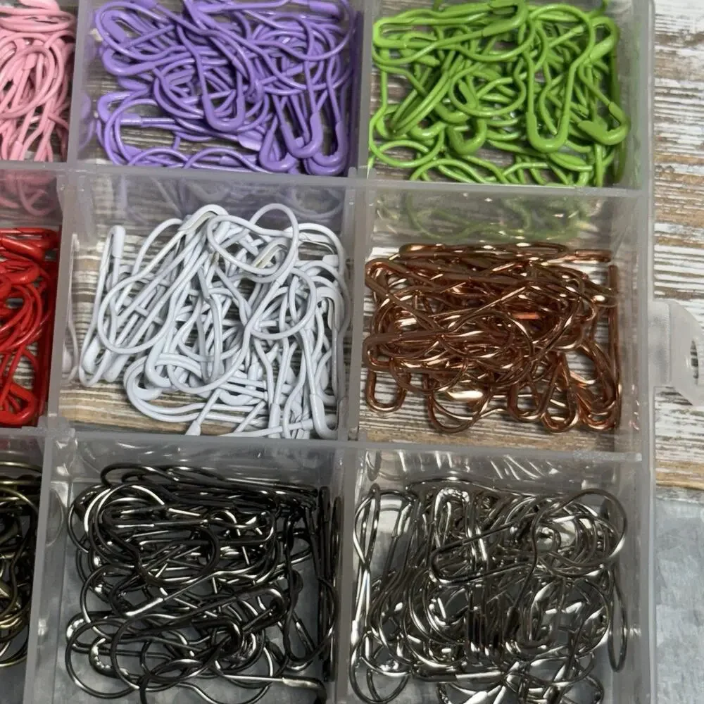 Unbranded Calabash Pins, 450 Pieces, 15 Assortment Colors With Storage Box New
